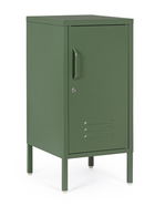 Comoda / noptiera Cambridge, Bizzotto, 2 rafturi reglabile, 40 x 35 x 76 cm, otel, verde