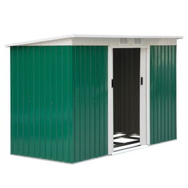 Outsunny casuta pentru unelte, magazie de gradina, sopron pentru depozitare 277x130x173cm, verde | Aosom Ro