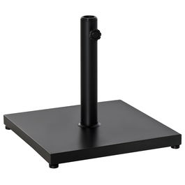 Baza pentru Umbrela Patrata pentru Stalpi de Φ3/3.5/3.8, Soclu de 18kg pentru Gradina si Terasa, 45x45x39cm, Negru