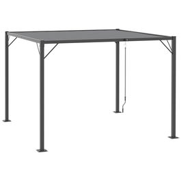 Outsunny Foisor de Gradina 2.95x2.95m din Aluminiu si Otel pentru Exterior, Gri | Aosom Ro