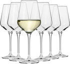 Set de 6 pahare de vin Krosno, transparent, sticla, 390 ml, 23 3 cm