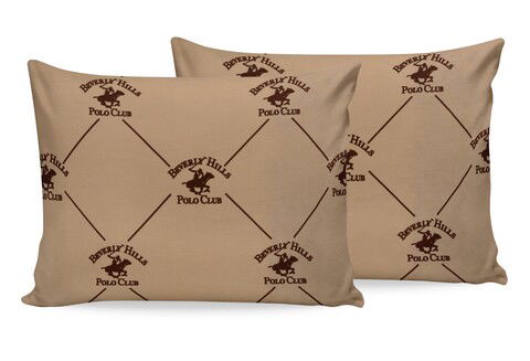 Set 2 fete de perna, 50x80 cm, 100% bumbac ranforce, Beverly Hills Polo Club, BHPC 006, bej