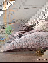 Lenjerie de pat dubla King, 3 piese, 220x240 cm, 100% bumbac ranforce, Primacasa by Turkiz, Floral, roz