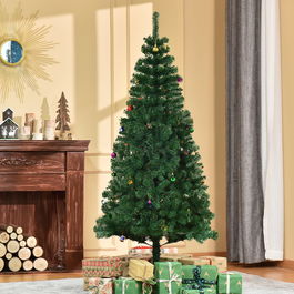 HomCom Brad de Craciun 180 cm, brad decorat, brad artificial, decoratiune de Craciun | AOSOM RO