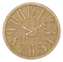 Ceas de perete Boho Natural, Ø60 cm