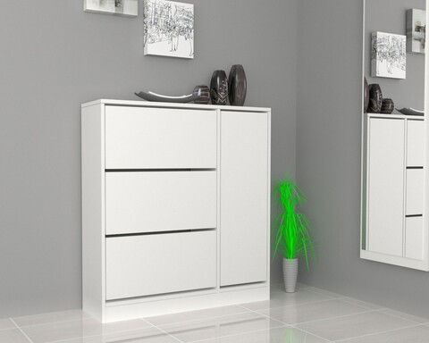Pantofar Mod, Gauge Concept, 105x30x113 cm, PAL/PVC, alb
