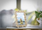Rama foto decorativa din polirasina Butterflies Small Auriu, 22,3 x 27,8 cm