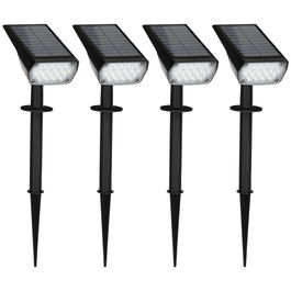 Outsunny Lampi de gradina , aplica de perete, lumina solara cu LED IP65 pentru exterior, cu 3 lumini de culoare, 2 luminozitati pentru terasa, alee | AOSOM RO