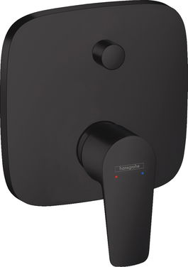 Baterie cada - dus Hansgrohe Talis E cu montaj incastrat necesita corp ingropat negru mat