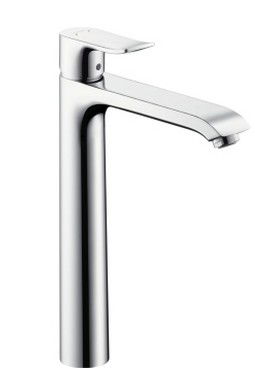 Baterie lavoar Hansgrohe Metris 260 ventil pop-up pentru lavoar tip bol crom