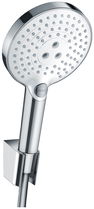 Set dus Hansgrohe Raindance Select S 120 Porter alb/crom include furtun 1 60m