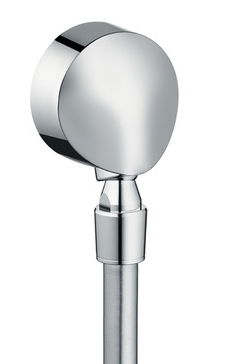 Accesoriu Hansgrohe FixFit E cu valva anti-retur si articulatie pentru furtun crom
