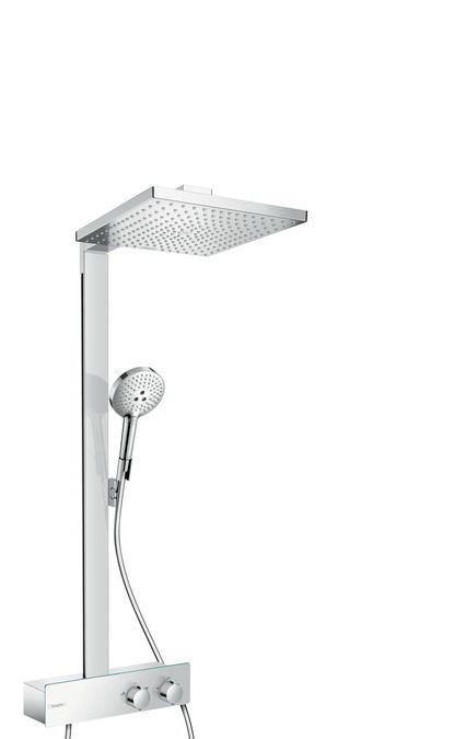 Coloana de dus Hansgrohe Raindance Select E 300 cu baterie Shower Tablet 350 crom