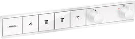 Baterie cada - dus termostatata Hansgrohe RainSelect cu 4 functii montaj incastrat necesita corp ingropat alb mat