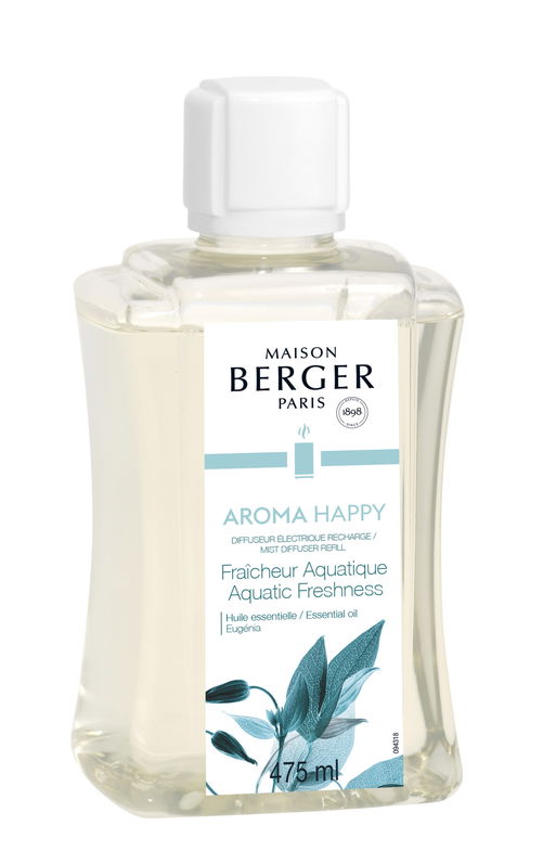 Parfum pentru difuzor ultrasonic Berger Aroma Happy - Fraicheur Aquatique 475ml