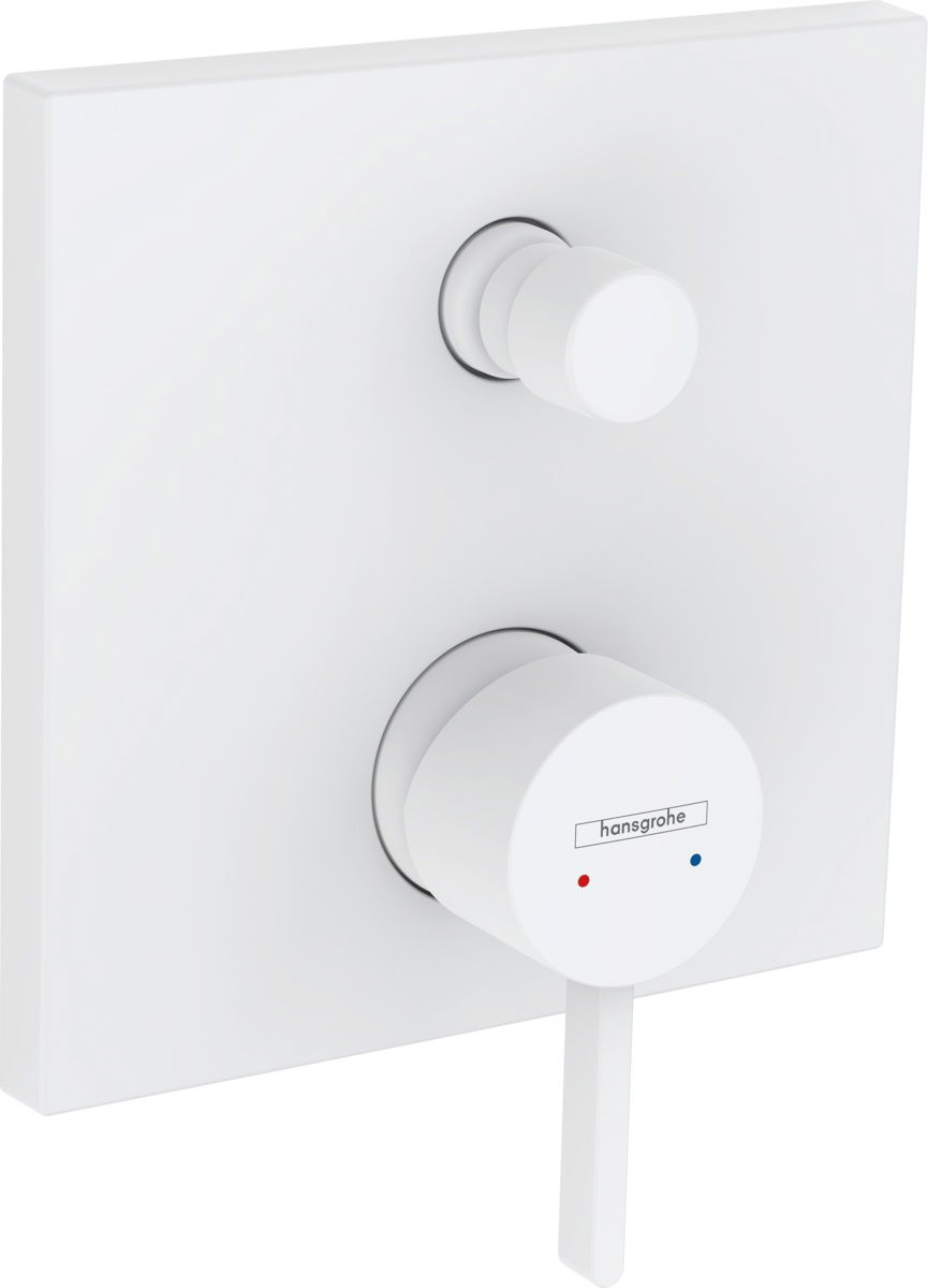 Baterie cada - dus Hansgrohe Finoris montaj incastrat necesita corp ingropat alb mat