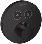 Baterie cada - dus termostatata Hansgrohe ShowerSelect S cu montaj incastrat necesita corp ingropat negru mat