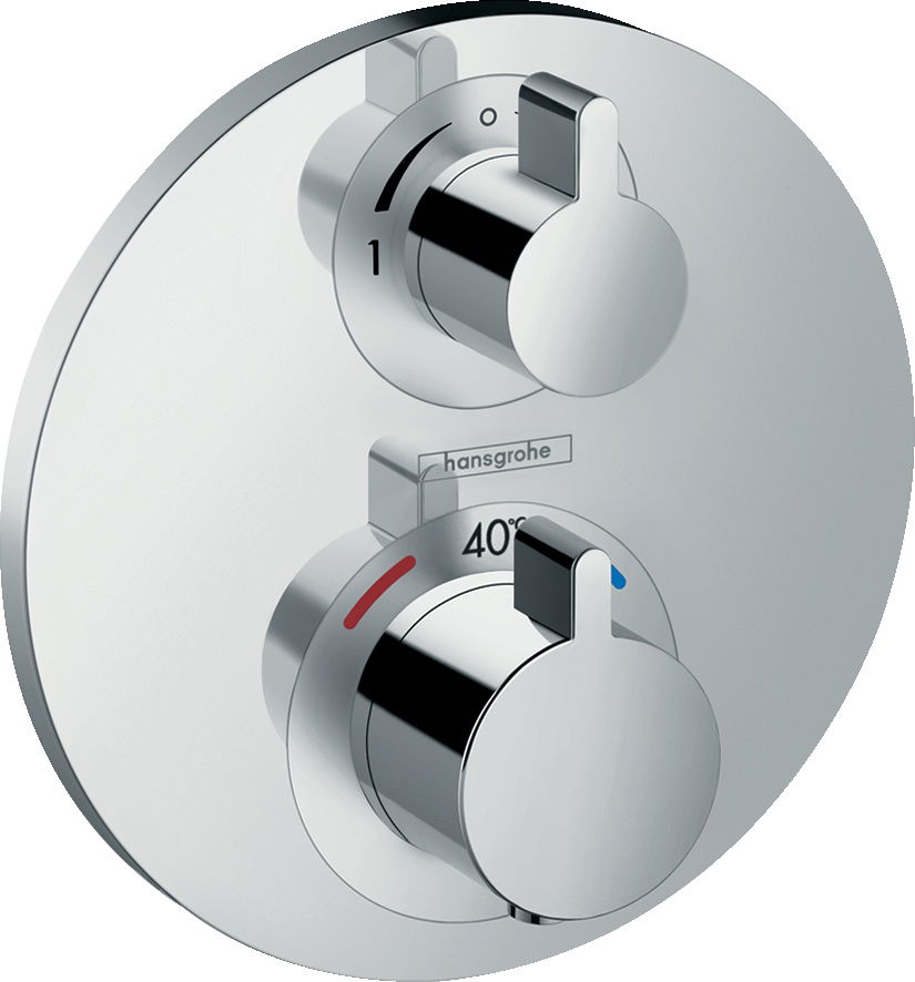 Baterie cada - dus termostatata Hansgrohe Ecostat S cu montaj incastrat necesita corp ingropat