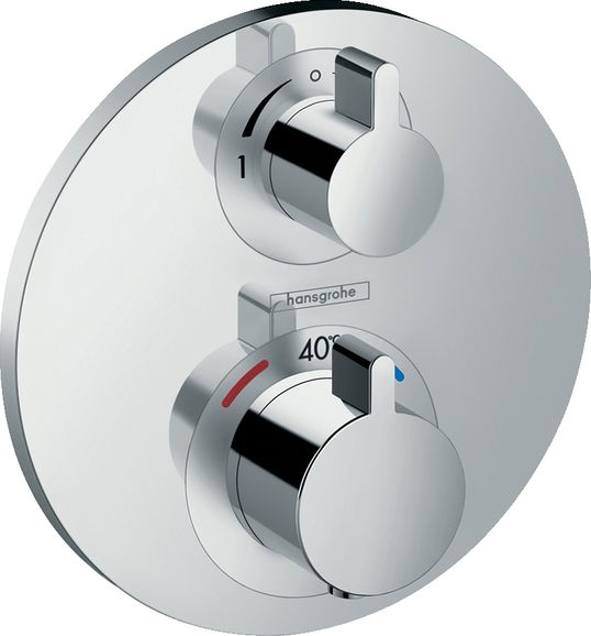Baterie cada - dus termostatata Hansgrohe Ecostat S cu montaj incastrat necesita corp ingropat
