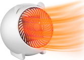 Incalzitor ceramic cu ventilator Sousnous, 500W, ABS, alb, 16,3 x 16 x 13,2 cm