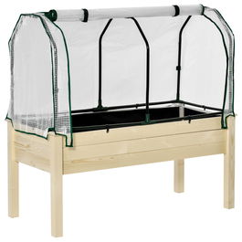 Outsunny jardiniera tip sera, pentru plante, 121x55x117cm, lemn | Aosom Ro