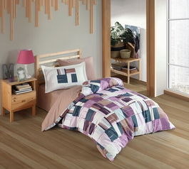 Lenjerie de pat pentru o persoana, 3 piese, 160x220 cm, 100% bumbac poplin, Hobby, Dream, rosu claret