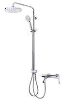 Coloana de dus Teka Universe Pro fara baterie palarie 250mm para cu 3 functii crom