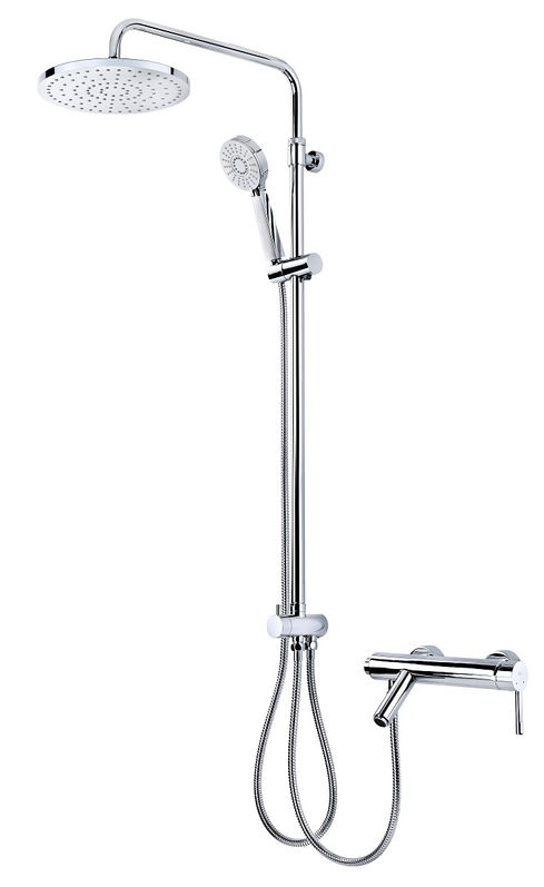 Coloana de dus Teka Universe Pro fara baterie palarie 250mm para cu 3 functii crom
