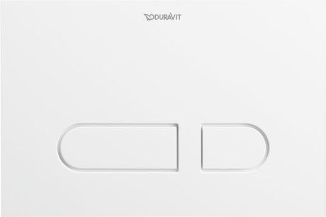 Clapeta cu dubla actionare Duravit DuraSystem A1 plastic alb