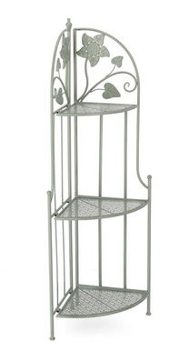 Corp biblioteca Harriet, Bizzotto, 49 x 33 x 126 cm, pliabil, otel, verde sage