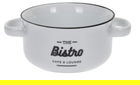 Bol pentru supa Bistro, 17x13x6.5 cm, portelan, alb