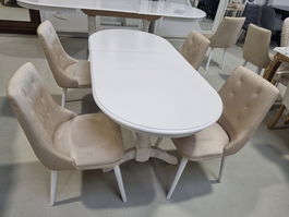 SET MATRIX 12 , MASA 130/160 CM + 4 SCAUNE