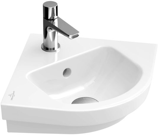 Lavoar de colt Villeroy & Boch Subway 2.0 32x32cm alb alpin