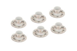 Set de cafea Kutahya Porselen, RU12KT4307736, 12 piese, portelan