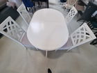 SET MARCO 43 MASA CREM 155/235 CM + 4 SCAUNE CREM