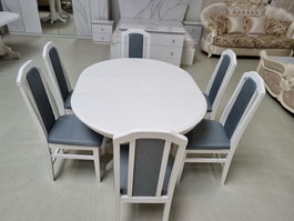 SET MARCO 38 MASA 106/141 CM + 6 SCAUNE