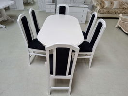 SET MARCO 26 MASA 130/160 CM + 6 SCAUNE