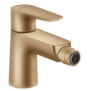 Baterie bideu Hansgrohe Talis E cu ventil pop-up bronz periat