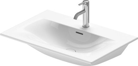 Lavoar Duravit Viu 73x49cm cu capac ceramic si ventil push-open inclus finisaj suplimentar