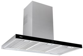 Hota decorativa Teka DLH 1186 T ultraslim 120cm 3 trepte + intensiv 920 m3/h Free Outlet clasa A+ Inox - cristal negru