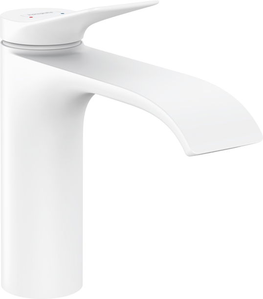 Baterie lavoar Hansgrohe Vivenis 110 fara ventil alb mat