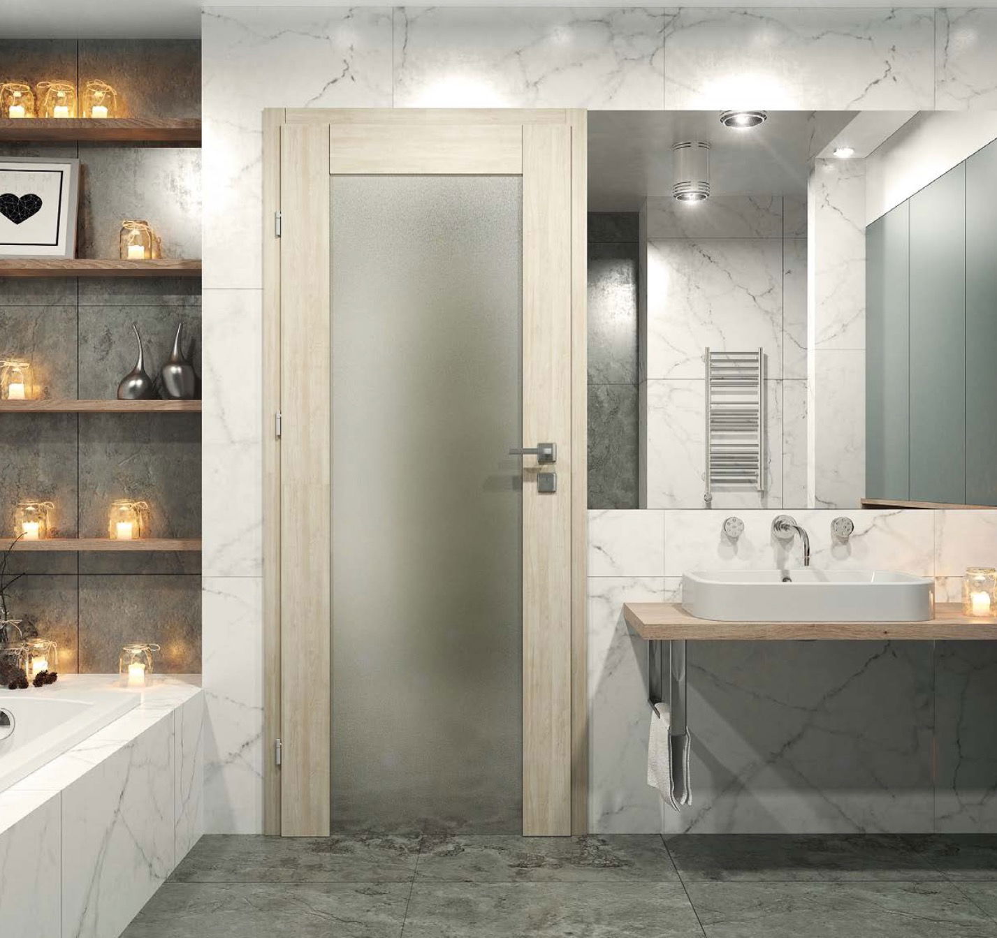USI CU TOC REGLABIL SI STICLA SECURIZATA 8 mm, 3 BALAMALE, model BATH