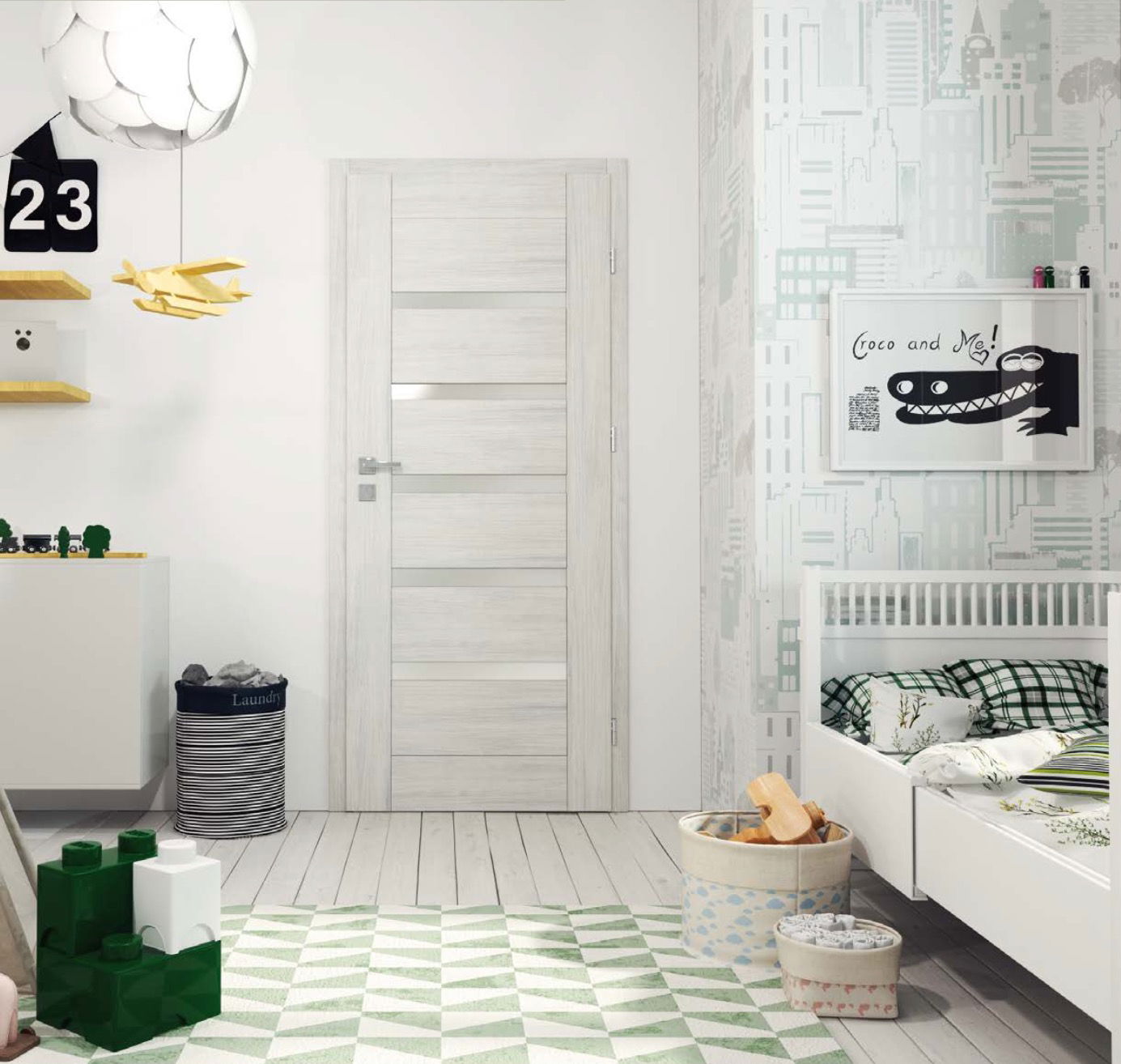 USI PREMIUM CU TOC REGLABIL CU RAME VERTICALE DIN LEMN DE CONIFERE, STICLA SECURIZATA, 3 BALAMALE, model P2