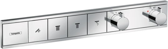 Baterie cada - dus termostatata Hansgrohe RainSelect cu 4 functii montaj incastrat necesita corp ingropat crom
