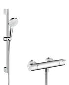 Baterie dus termostatata Hansgrohe Ecostat 1001 CL cu set de dus Crometta Vario cu bara 0.65m