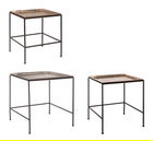 Set 3 masute de cafea Amira, Bizzotto, 60 x 60 x 64 cm, otel/aluminiu