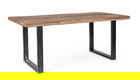 Masa Nottingham, Bizzotto, 180 x 90 x 77 cm, salcam/lemn reciclat/otel