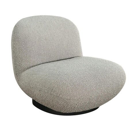 Fotoliu Margot, Bizzotto, 81 x 95 x 71 cm, poliester Boucle, gri