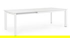 Masa extensibila pentru gradina/terasa Konnor, Bizzotto, 160/240 x 100 x 76 cm, aluminiu, alb