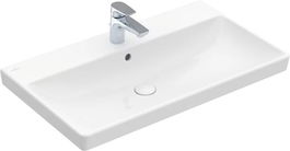 Lavoar Villeroy & Boch Avento 80x47 cu preaplin montare pe mobilier alb Alpin